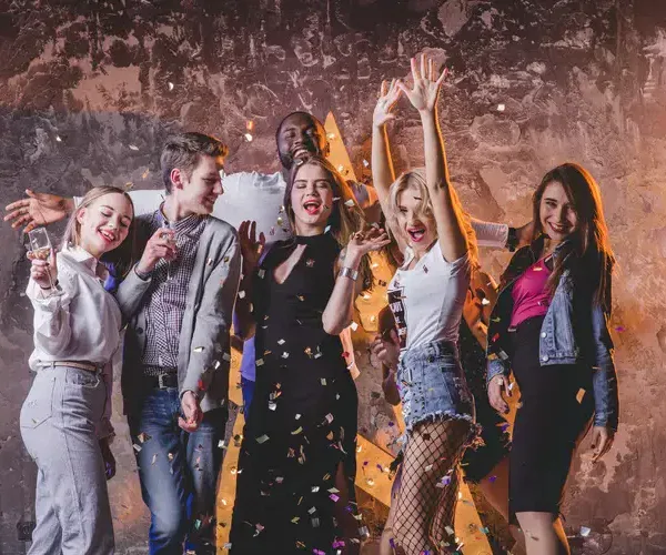 black-white-people-party-together